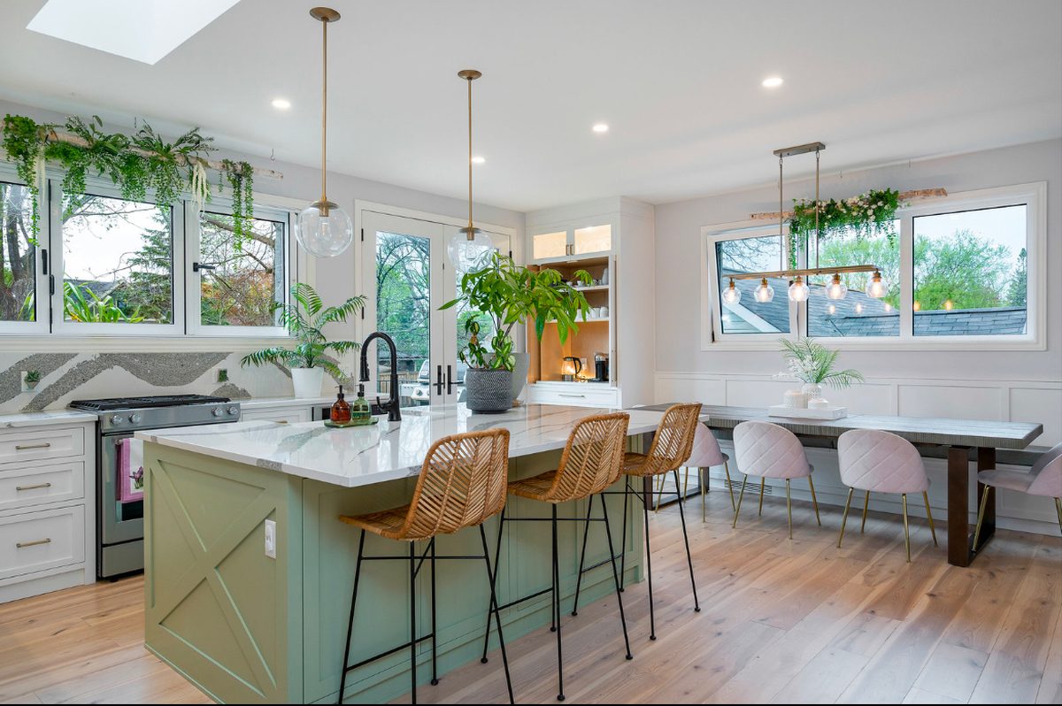 Oak Street kitchen after the renovation